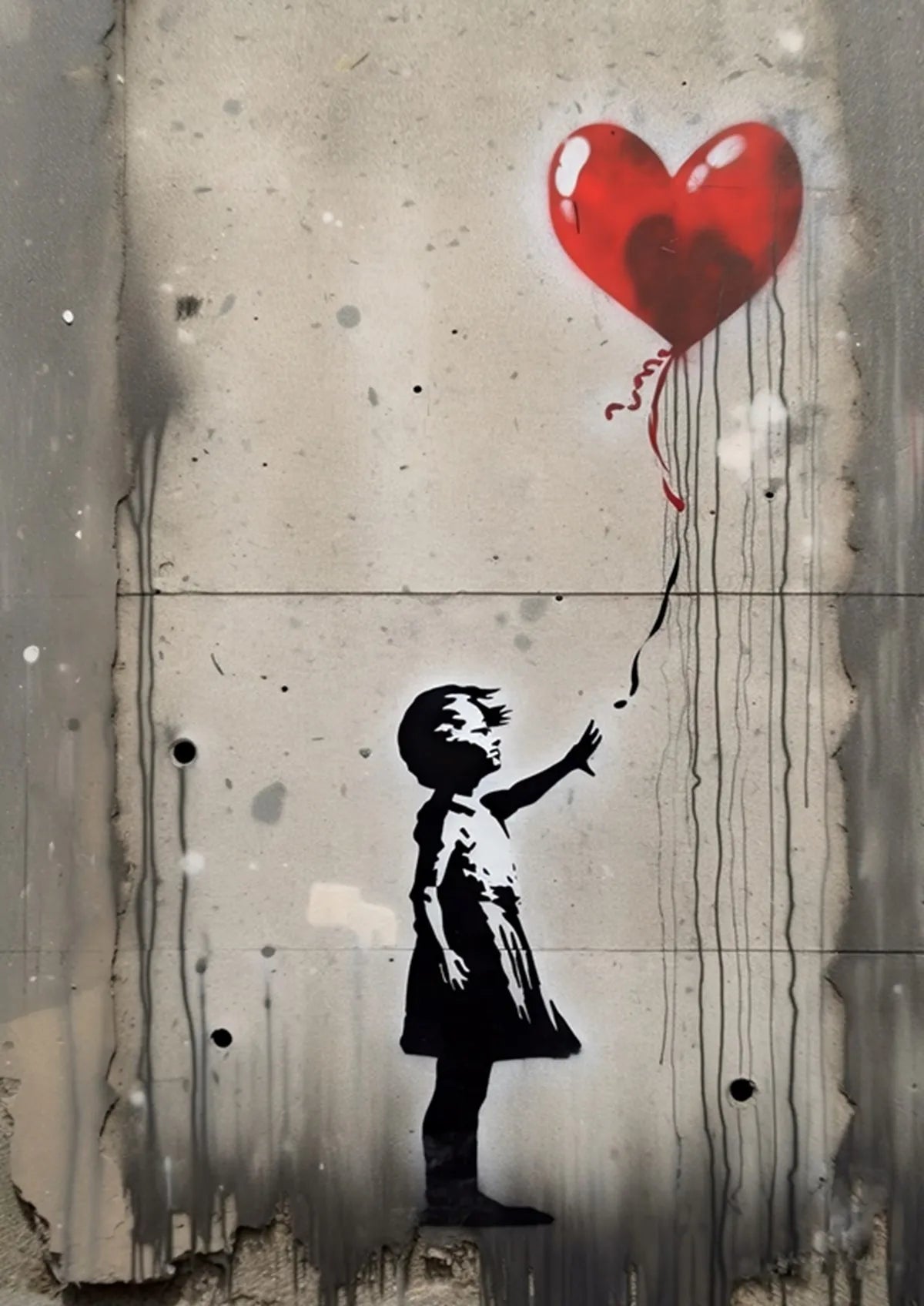 Pop Street Graffiti Wall Art Banksy Boy Girl with Balloon on Canvas Posters and Prints Painting for Living Room Home Decor Gifts