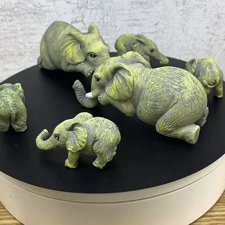 Most Popular Home Decor Elephant Ornaments Mini Landscape Design Courtyard Cartoon Cute Design Fashion Decoration Crafts