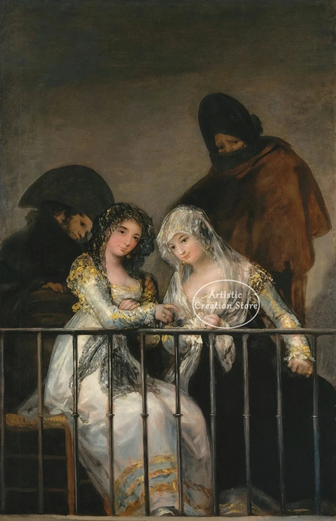 Witches Sabbath By Francisco De Goya The Colossus Canvas Painting Poster Wall Art Picture Cinema Room Home Bedroom Decoration