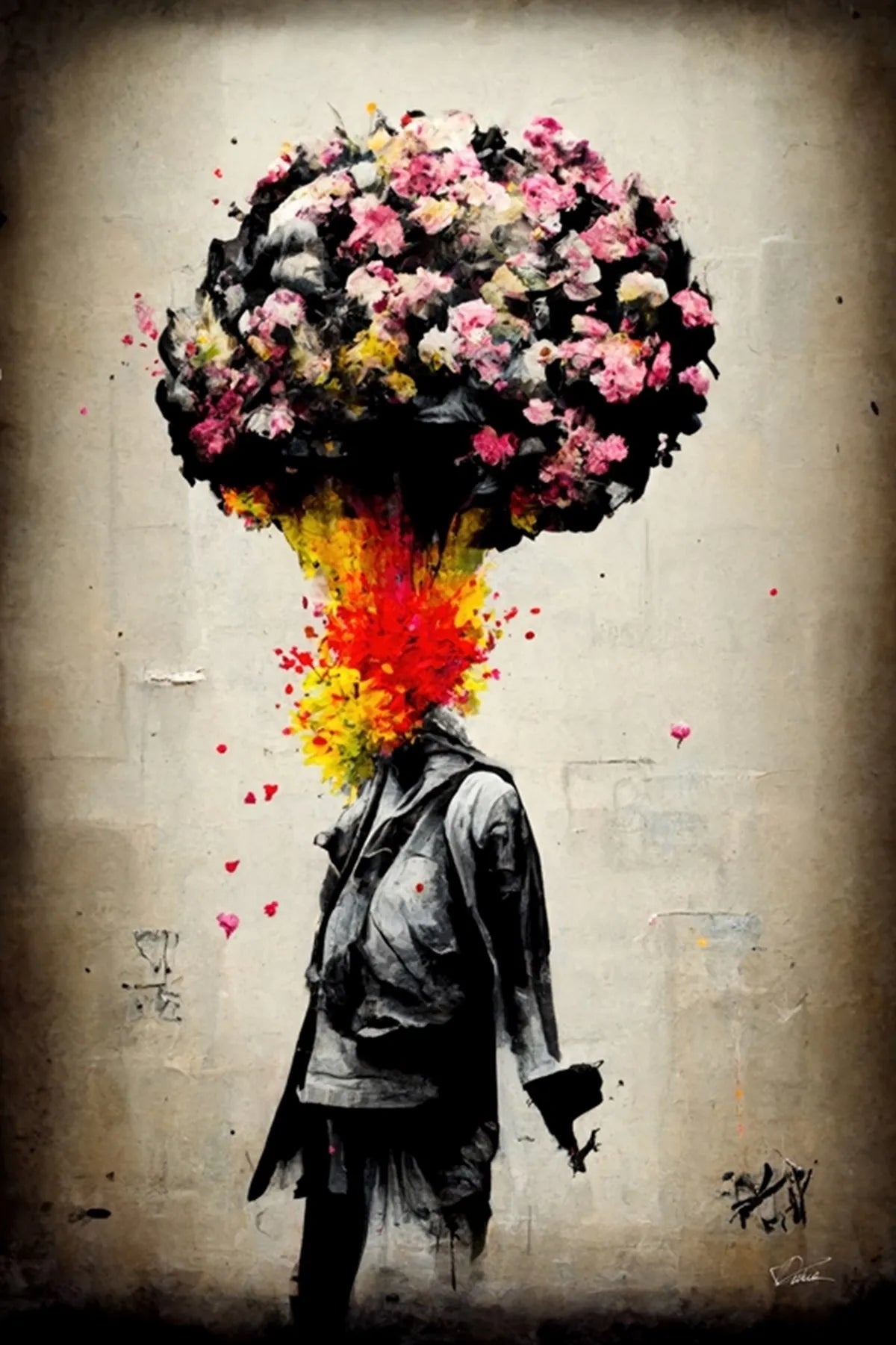 Pop Street Graffiti Wall Art Banksy Boy Girl with Balloon on Canvas Posters and Prints Painting for Living Room Home Decor Gifts