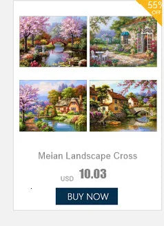 Animal Cut Cat DIY Cross Stitch 11CT Embroidery Kits Needlework Craft Set Cotton Thread Printed Canvas Home     Design