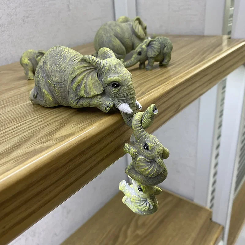 Most Popular Home Decor Elephant Ornaments Mini Landscape Design Courtyard Cartoon Cute Design Fashion Decoration Crafts