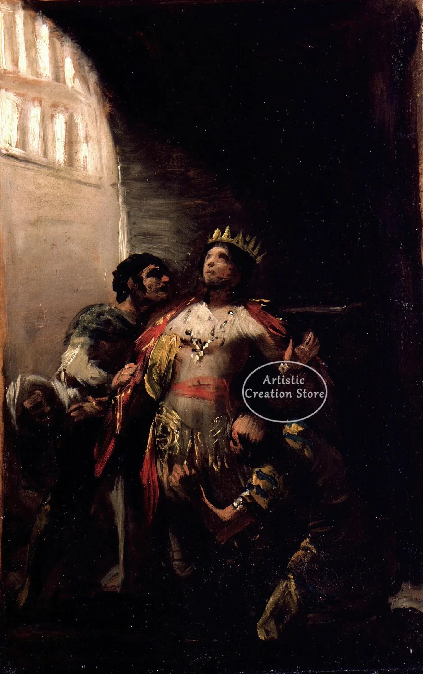 Witches Sabbath By Francisco De Goya The Colossus Canvas Painting Poster Wall Art Picture Cinema Room Home Bedroom Decoration