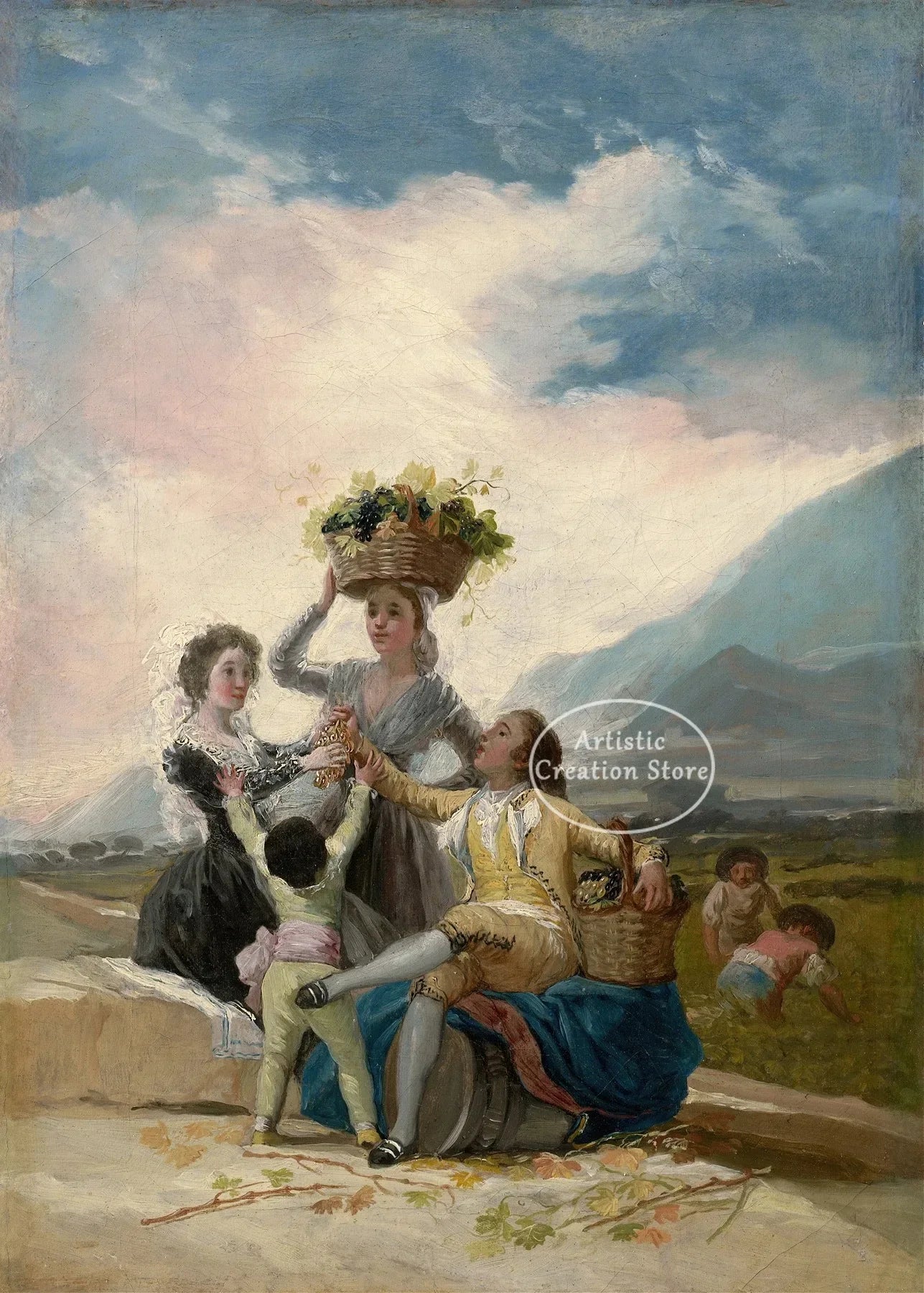 Witches Sabbath By Francisco De Goya The Colossus Canvas Painting Poster Wall Art Picture Cinema Room Home Bedroom Decoration