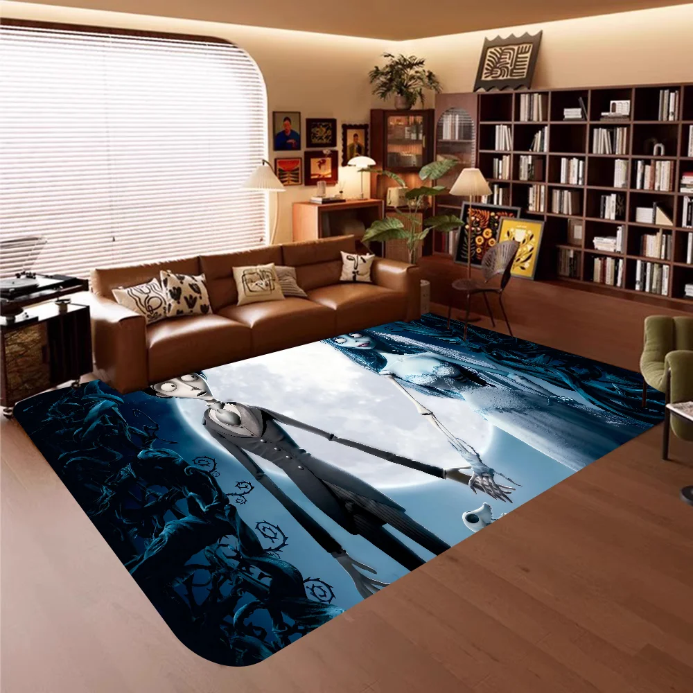 Corpse Bride Cartoon Anime Room Mats Retro Multiple Choice Living Room Kitchen Rug Non-Slip Welcome Rug