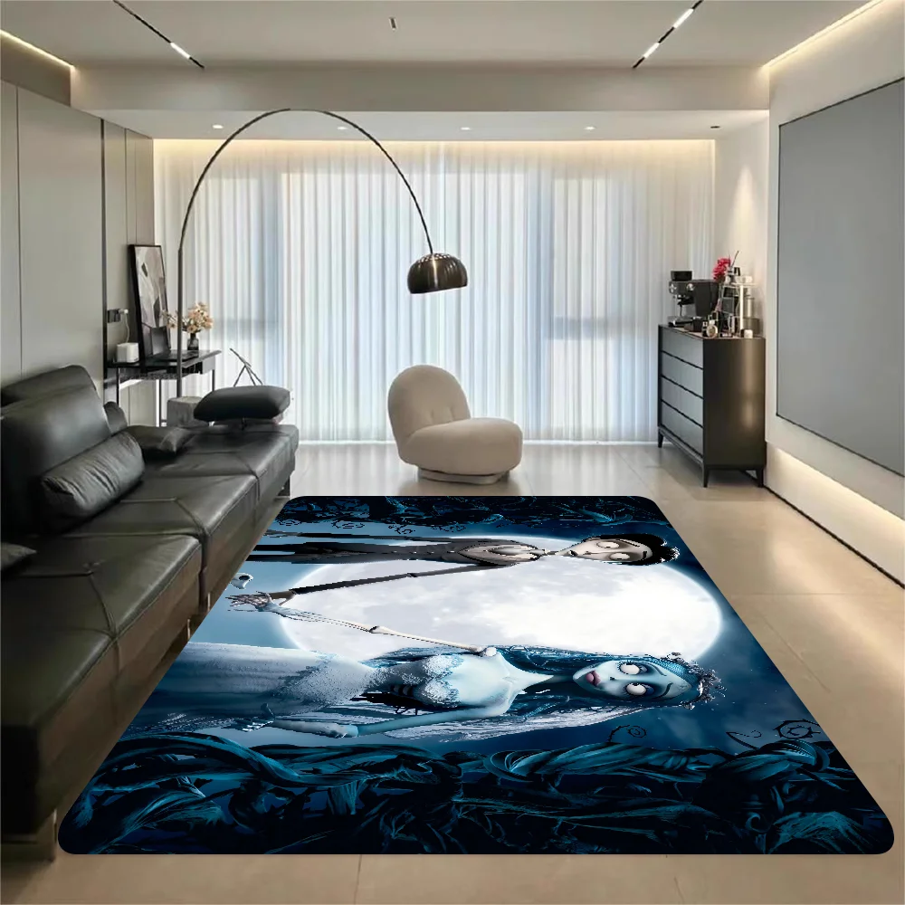 Corpse Bride Cartoon Anime Room Mats Retro Multiple Choice Living Room Kitchen Rug Non-Slip Welcome Rug
