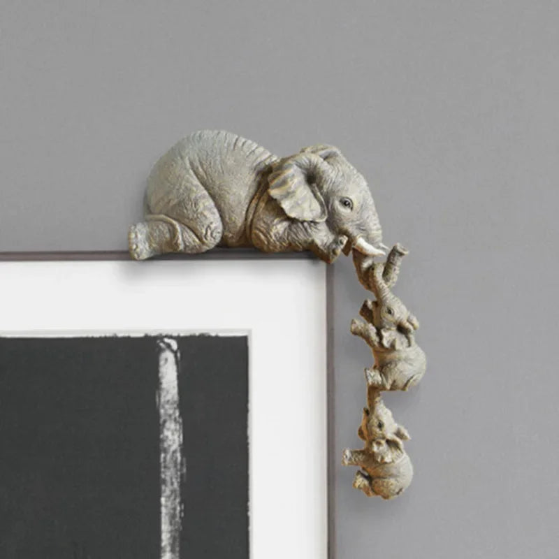 Most Popular Home Decor Elephant Ornaments Mini Landscape Design Courtyard Cartoon Cute Design Fashion Decoration Crafts