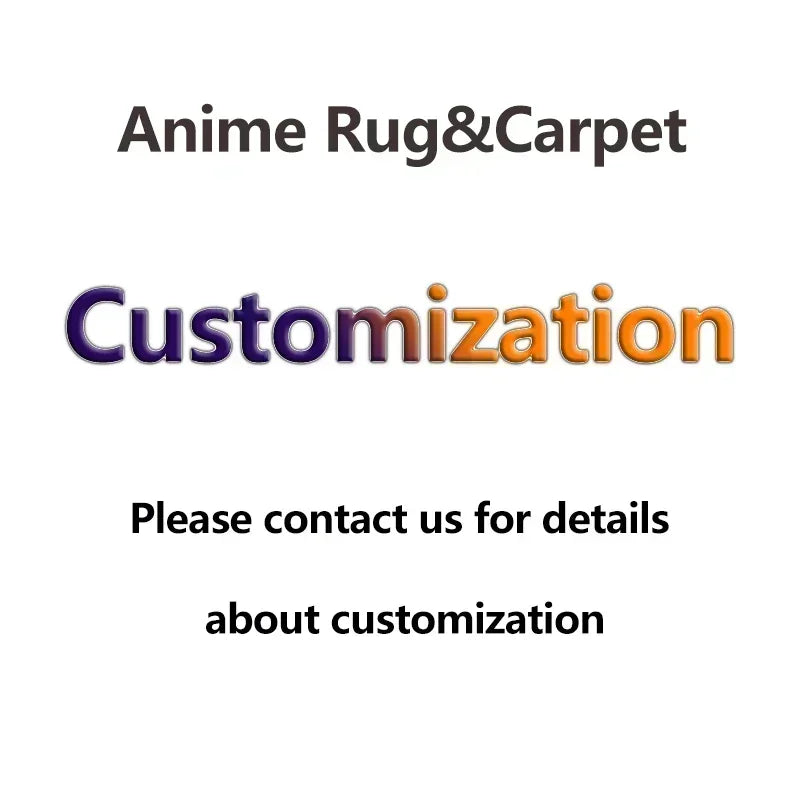 Custom Irregular Anime Area Rug Demon Slayer Nezuko Rengoku Zenitsu Creative Wall Art Handmade Carpet for Home Decor